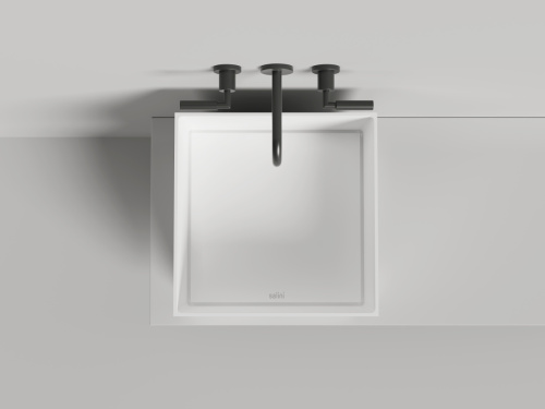 Раковина из искусственного камня S-Stone Salini ARMONIA 130523MF 50х50 накладная цвет мультиколор - фото 2